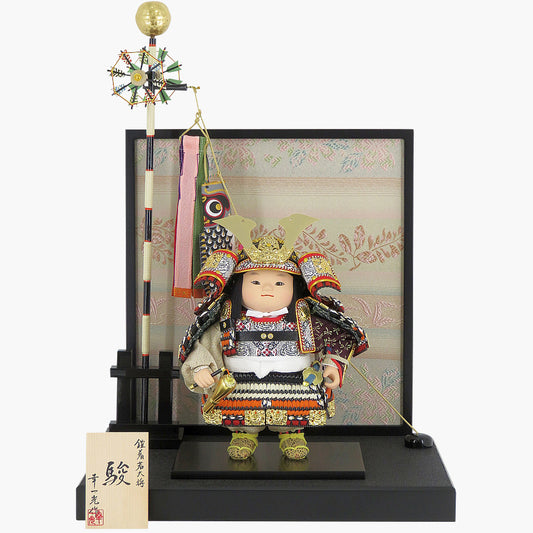 松崎幸一光 鎧着若大将 駿(しゅん)錆朱段威 平飾り