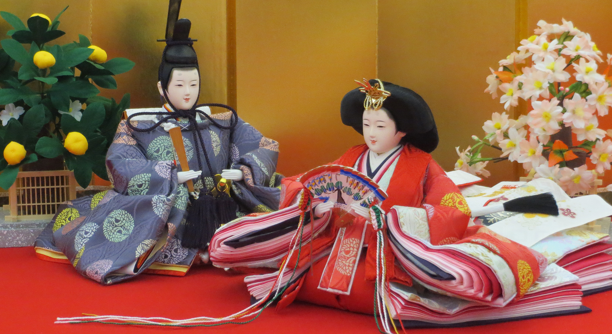 日本人形5体セットケース付き能楽和風弁慶コレクションレトロ