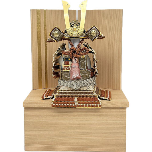 朔太郎　奉納鎧　4号　茶糸裾濃縅