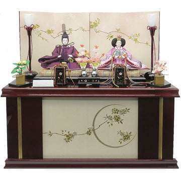 HARUKURA　春蔵　すみれづくし　月に金銀桜　収納飾