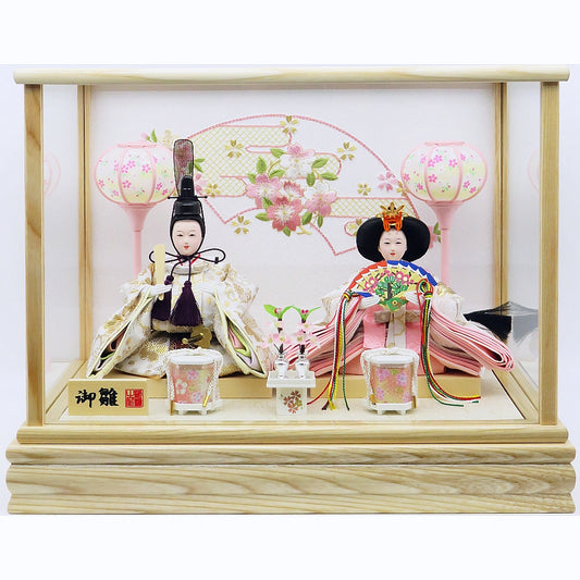 桜おうぎ雛　小芥子親王飾