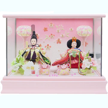 桜ちらし雛　小芥子親王飾