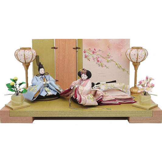 柴田家千代　葵　平安　正絹麻の葉地　京刺繍桜