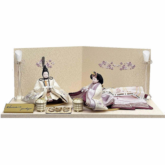 柴田家千代　葵　平安　hina　雪輪桜リボン