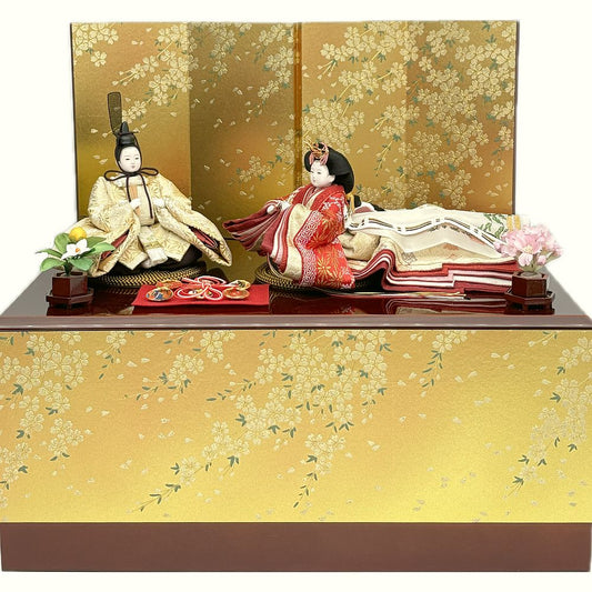 柴田家千代　葵　平安　吉祥文様　箔桜収納飾