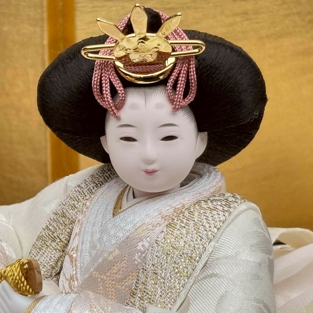 柴田家千代 葵 平安 金襴花唐草 手描き桜 枝小桜桐収納飾 – スガ人形店